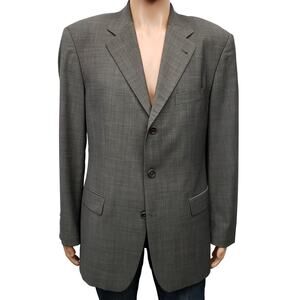 Hugo Boss Angelico Lucca Suit Jacket Sport Coat 42 R Virgin Italian 120s Wool